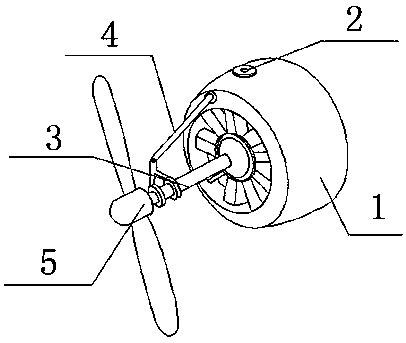 一种新型的螺旋桨拉力方向实时调节装置