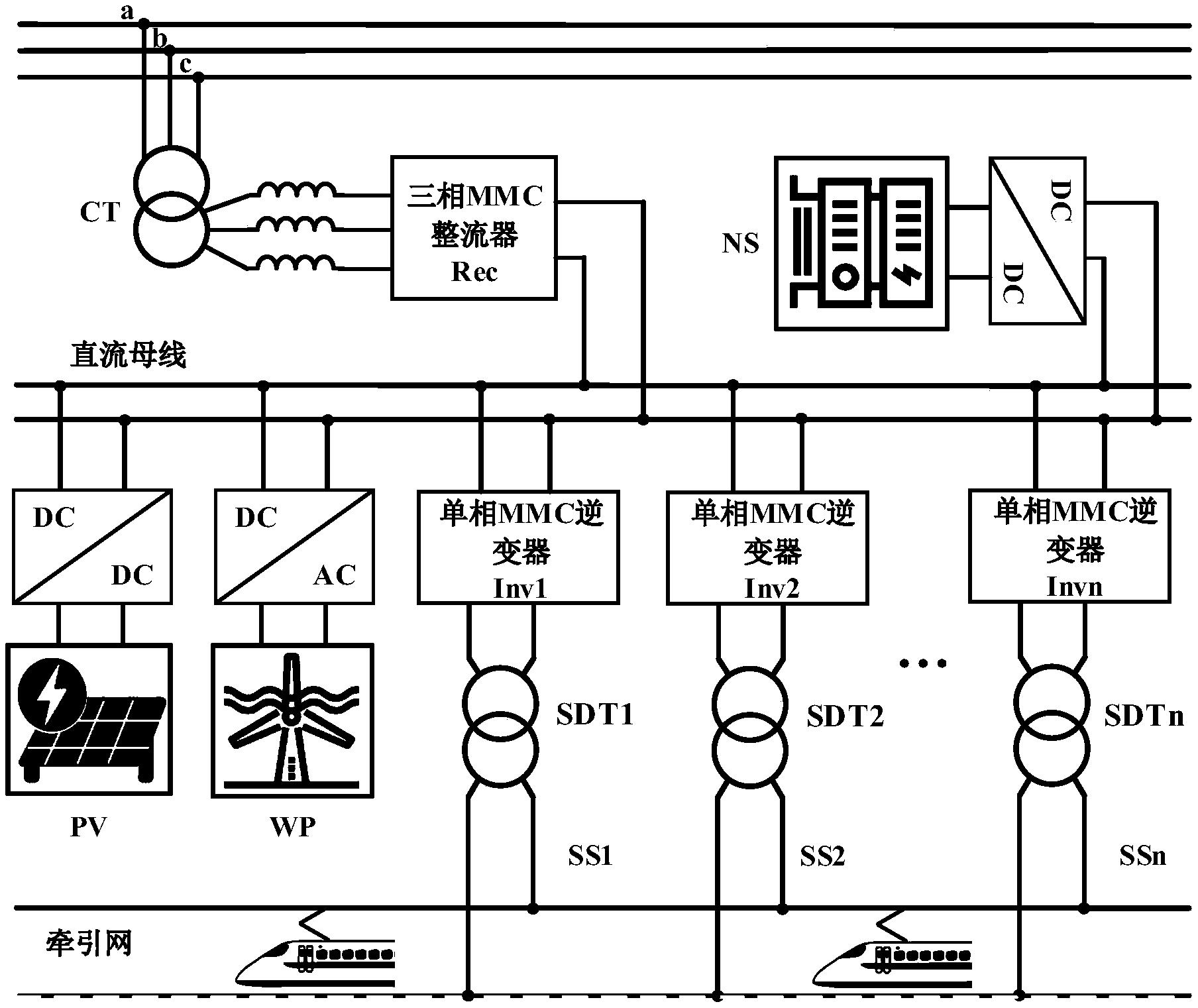 一种电气化铁路贯通式牵引供电装置