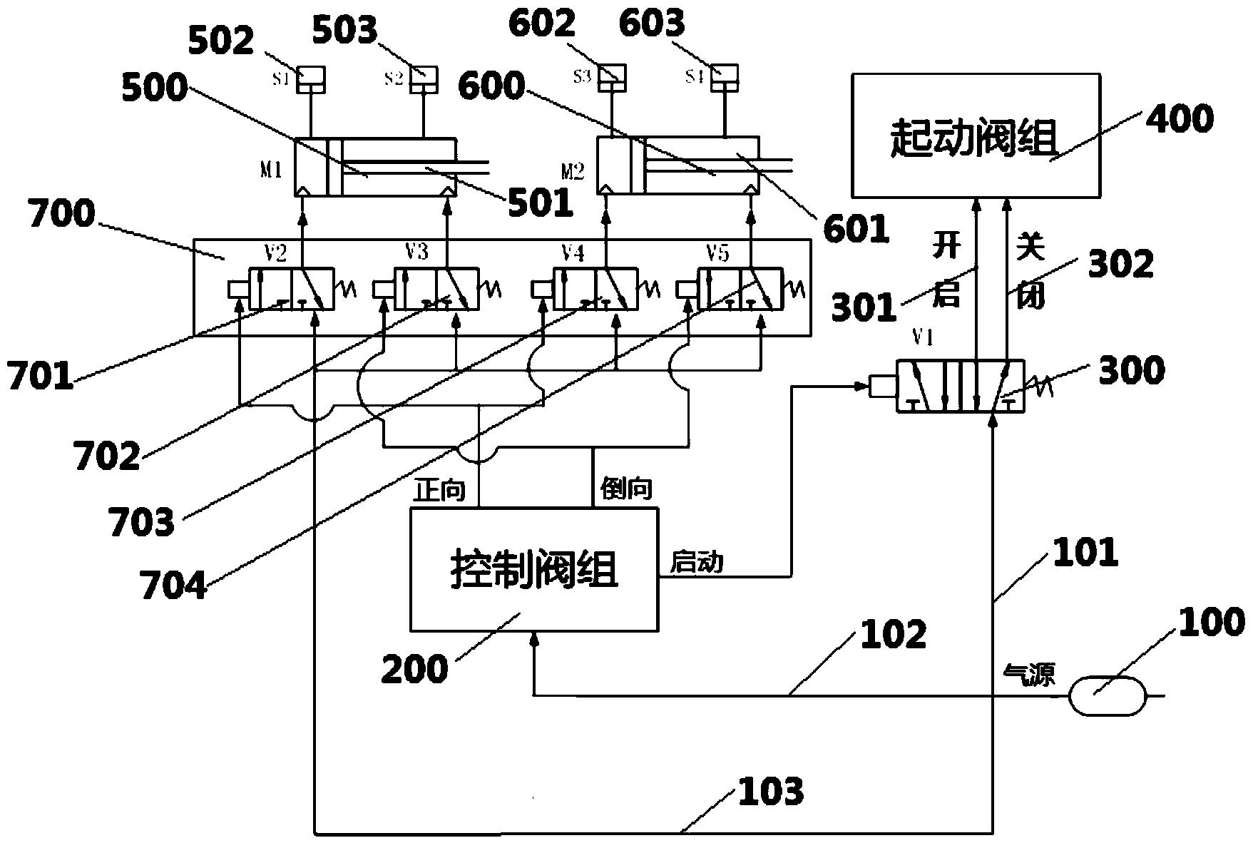 一种船用低速柴油机起动控制回路模拟装置