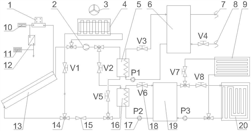 使用建材化PV/T板及蓄能型建材的太阳能热泵系统