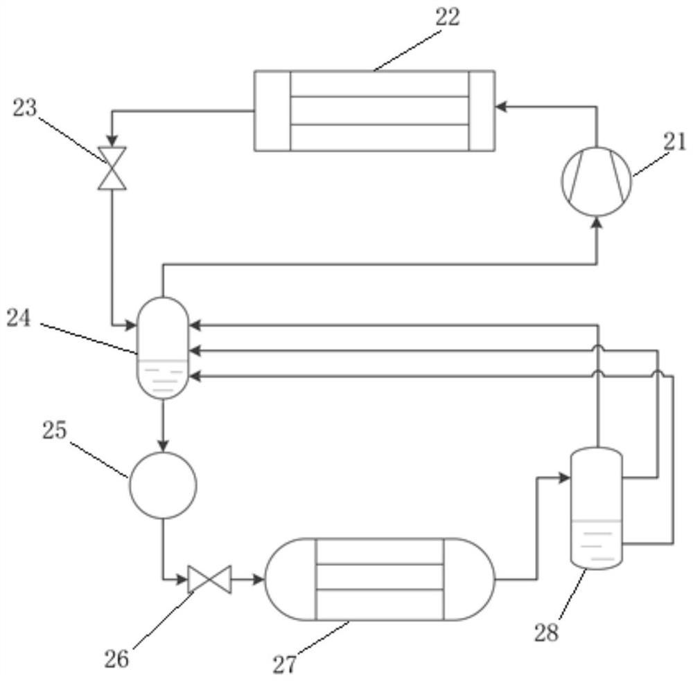 用于泵桶供液制冷系统的制冷剂质量流量控制系统及方法