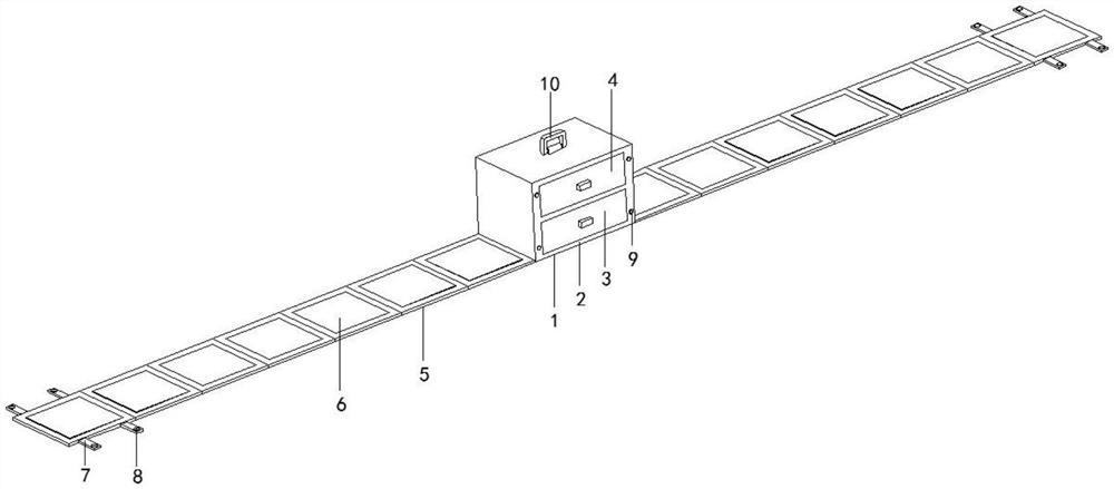 一种玩具手工剪纸用具有展示结构的工具收纳箱