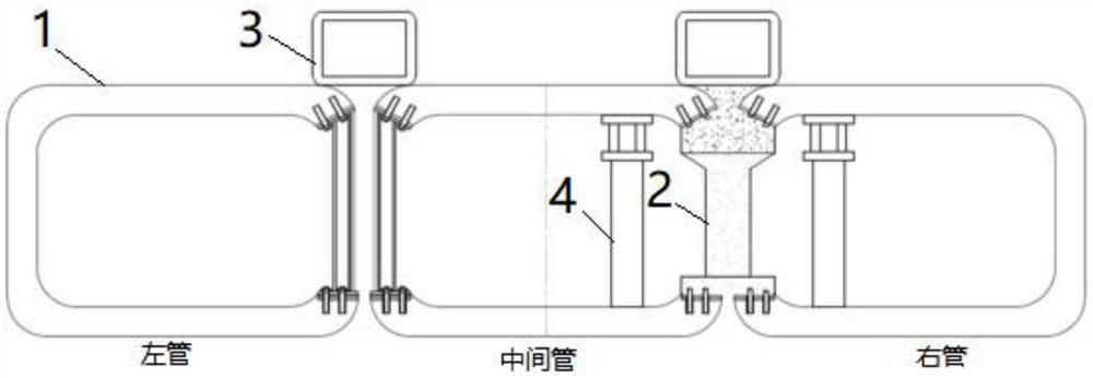 一种地下通道小断面多管并行顶进系统