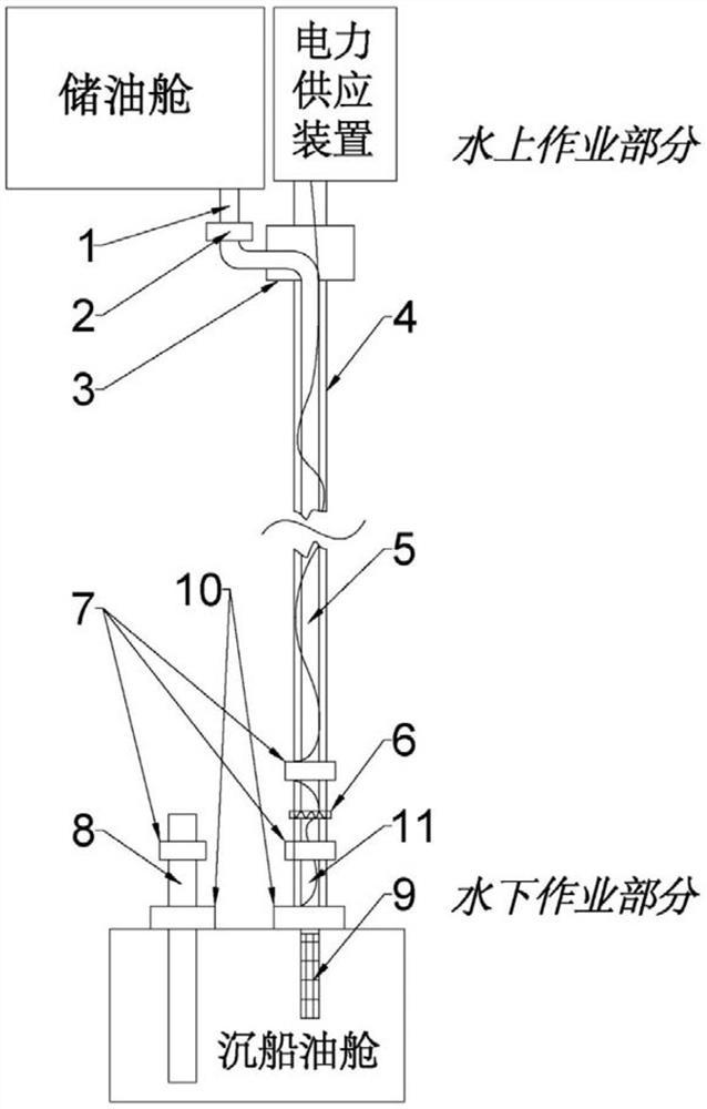 电加热深海沉船抽油装置