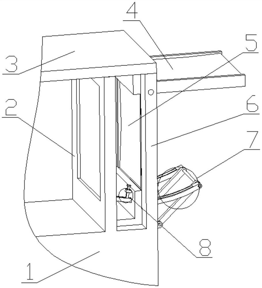 一种建筑用双层墙透光结构