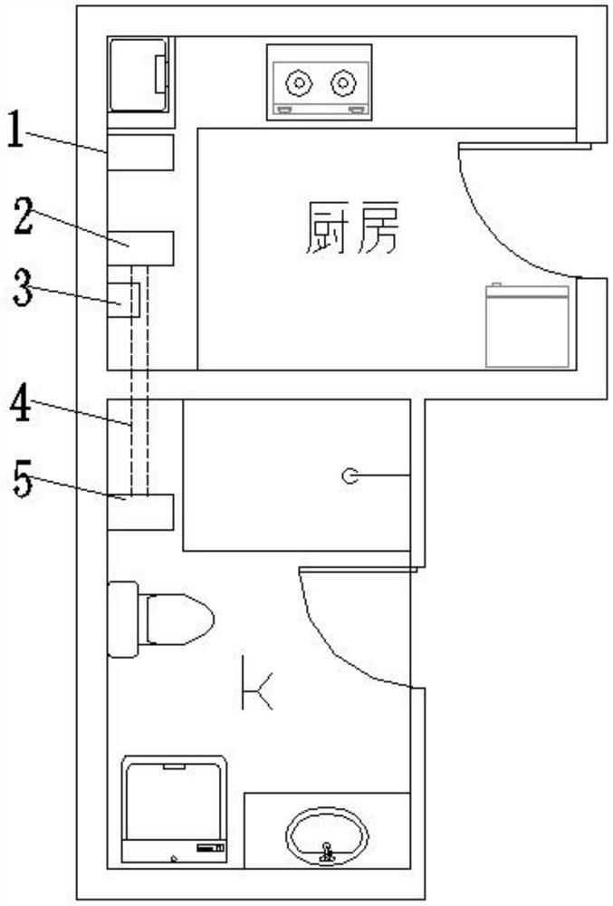 一种家用净水器膜浓水回用系统