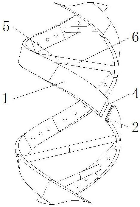 一种基于磁性拆装连接的基因编辑教学演示用螺旋结构