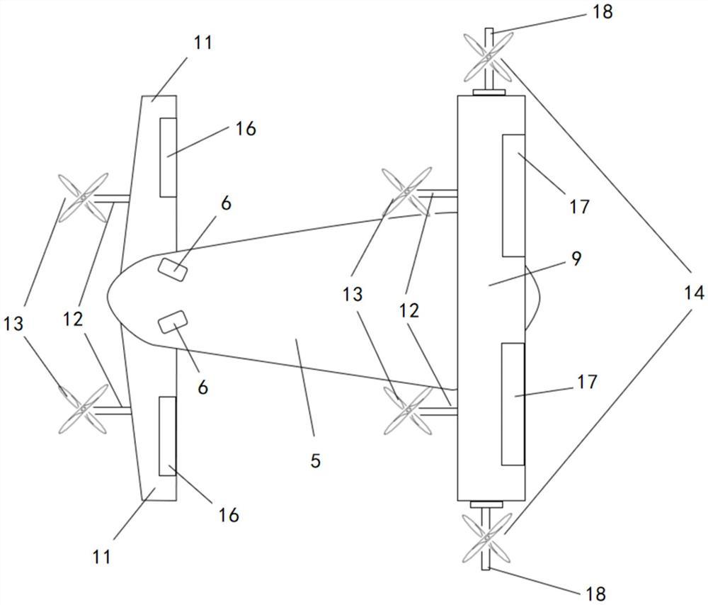 一种分布升力鸭式布局垂直起降无人机