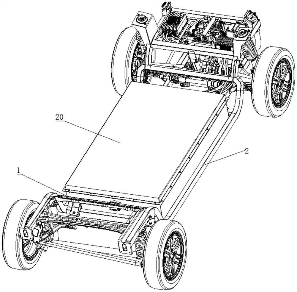一种承载式新能源汽车底盘平台