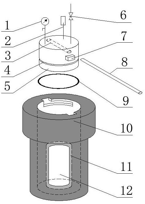 一种高压水合物可视化快开反应釜