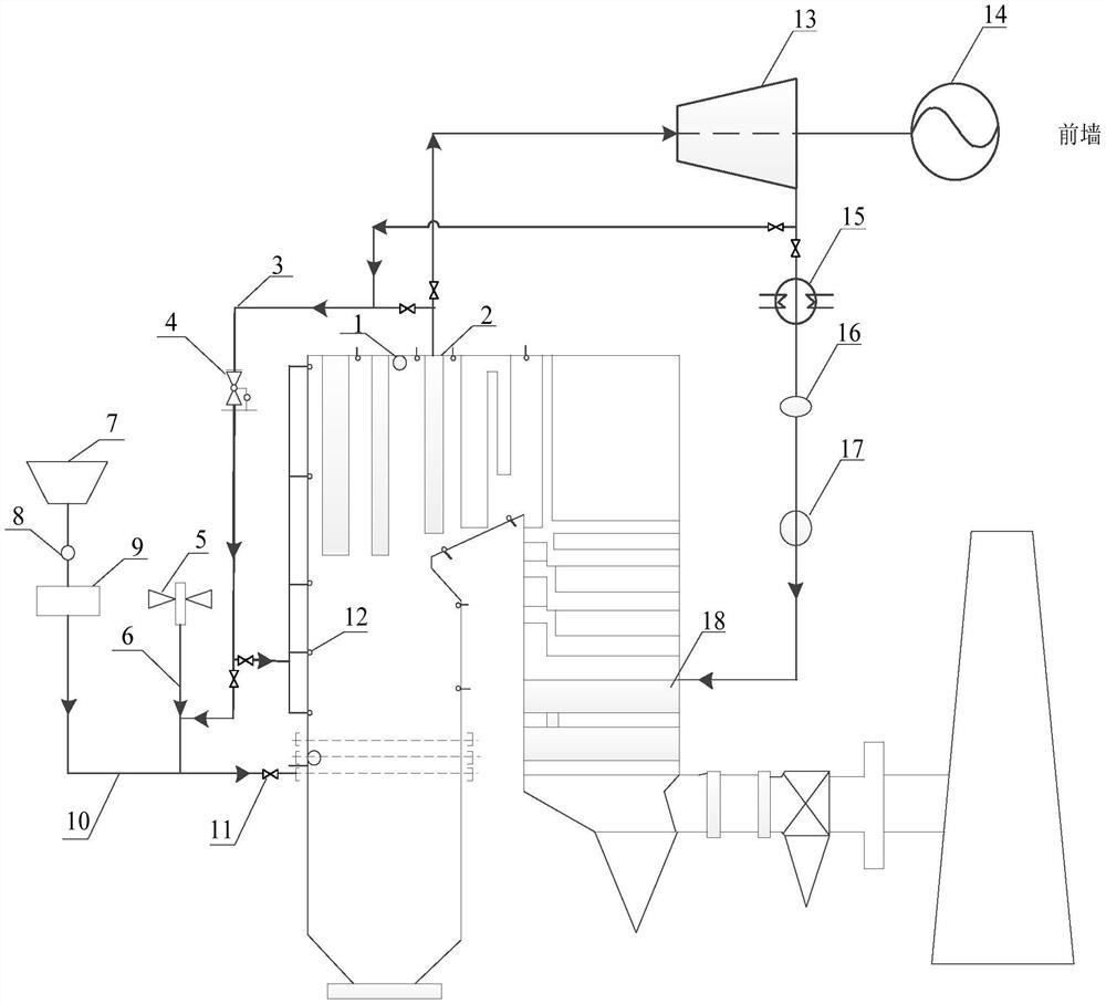 一种超超临界煤粉锅炉防结渣系统