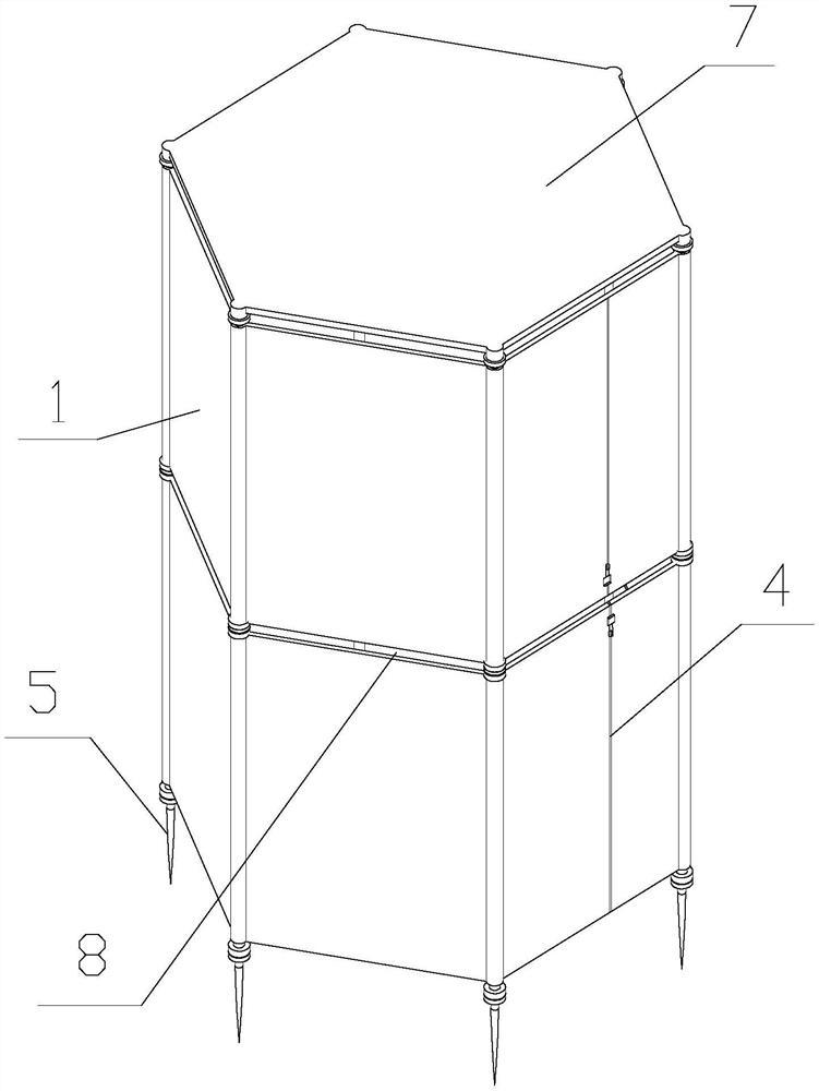 一种训练模拟用便携式地堡