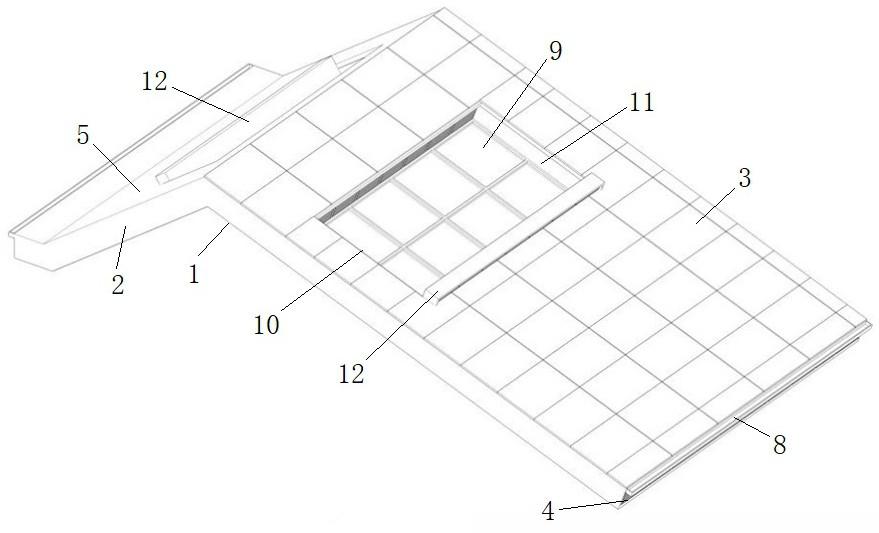 一种光伏板与通风屋面结合的建筑屋面结构