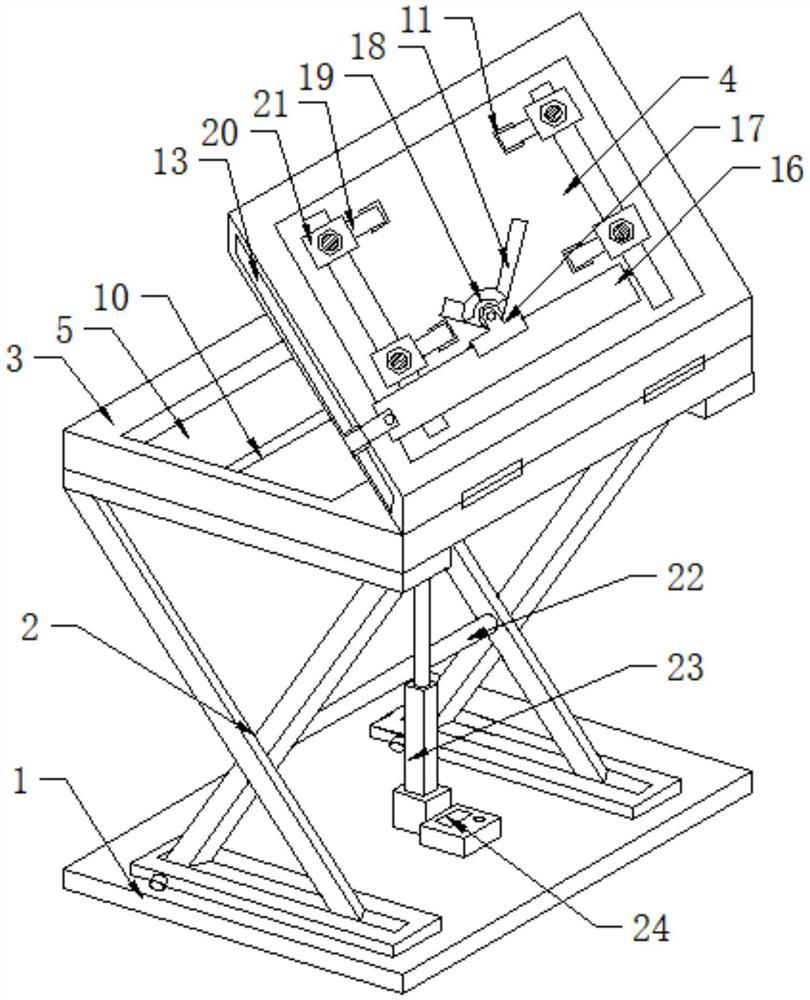 一种用于建筑工程管理的预算绘图辅助操作台