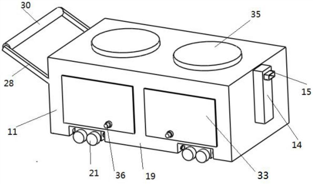 一种具有缓冲功能的实验室废液安全转移推车