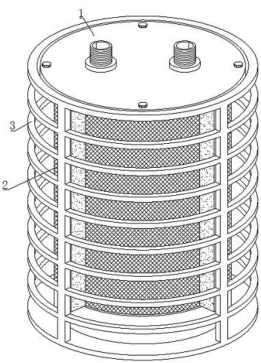 一种具有除霜兼除尘一体化机构的热泵空调