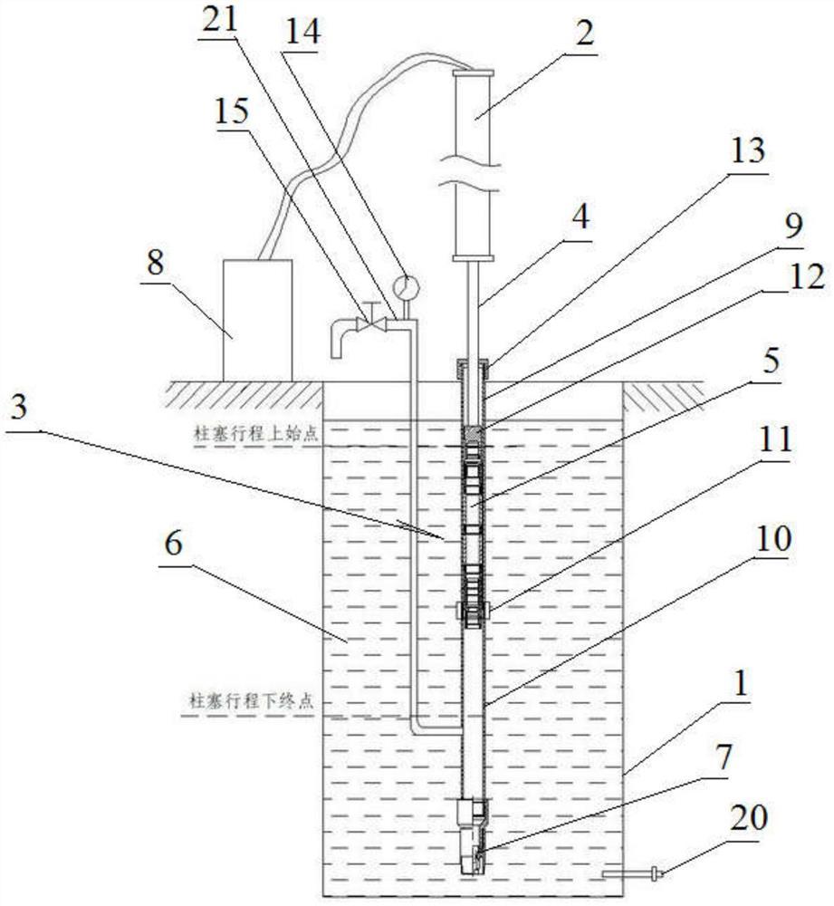 抽油机井下动态密封模拟试验装置