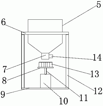 畜牧养殖用具有抛料装置的围栏