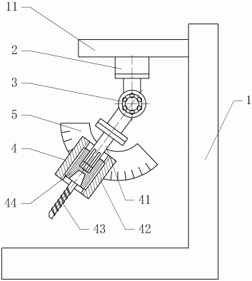 一种钻头可变角度钻机