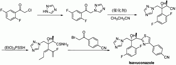 一种艾沙康唑的制备方法