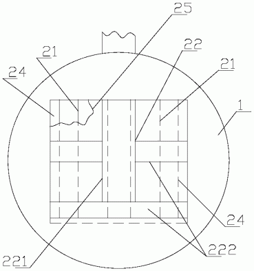 一种气推卷帘水量调节机构