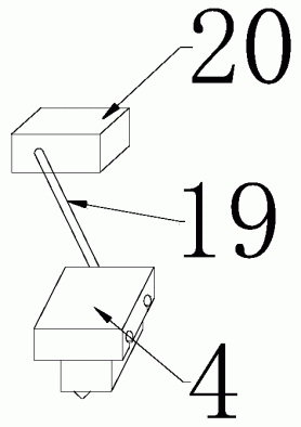 一种3D打印机内的喷头移动架