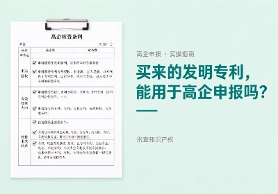 买来的发明专利能用于高企申报吗？需要核查哪些条件？
