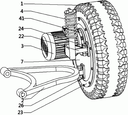 电动车轮边驱动系统及其驱动方法