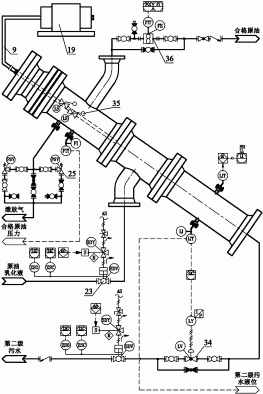 倾斜管式H型水下原油在线分离方法