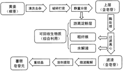 一种基于酶法辅提和微波酸解的黄姜薯蓣皂苷元清洁生产工艺