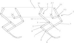 连杆机构仿生机械腿及其四足机器人