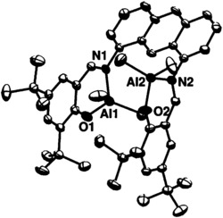 一种双水杨醛亚胺‑蒽双金属铝化合物的制备与应用