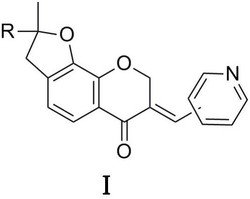 7‑（吡啶亚甲基）二氢呋喃并色满酮及其制备方法与应用