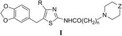 N-(5-胡椒基噻唑-2-基)酰胺衍生物及其作为抗肿瘤药的应用