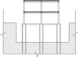 框架结构建筑物纠倾并地下增层的方法