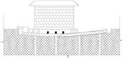 旋转移位砖混结构建筑物纠倾法