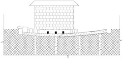 旋转移位砖混结构建筑物纠倾法