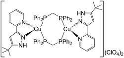 一种叔丁基吡啶吡唑铜[I]双核配合物刺激响应发光变色材料的制备方法